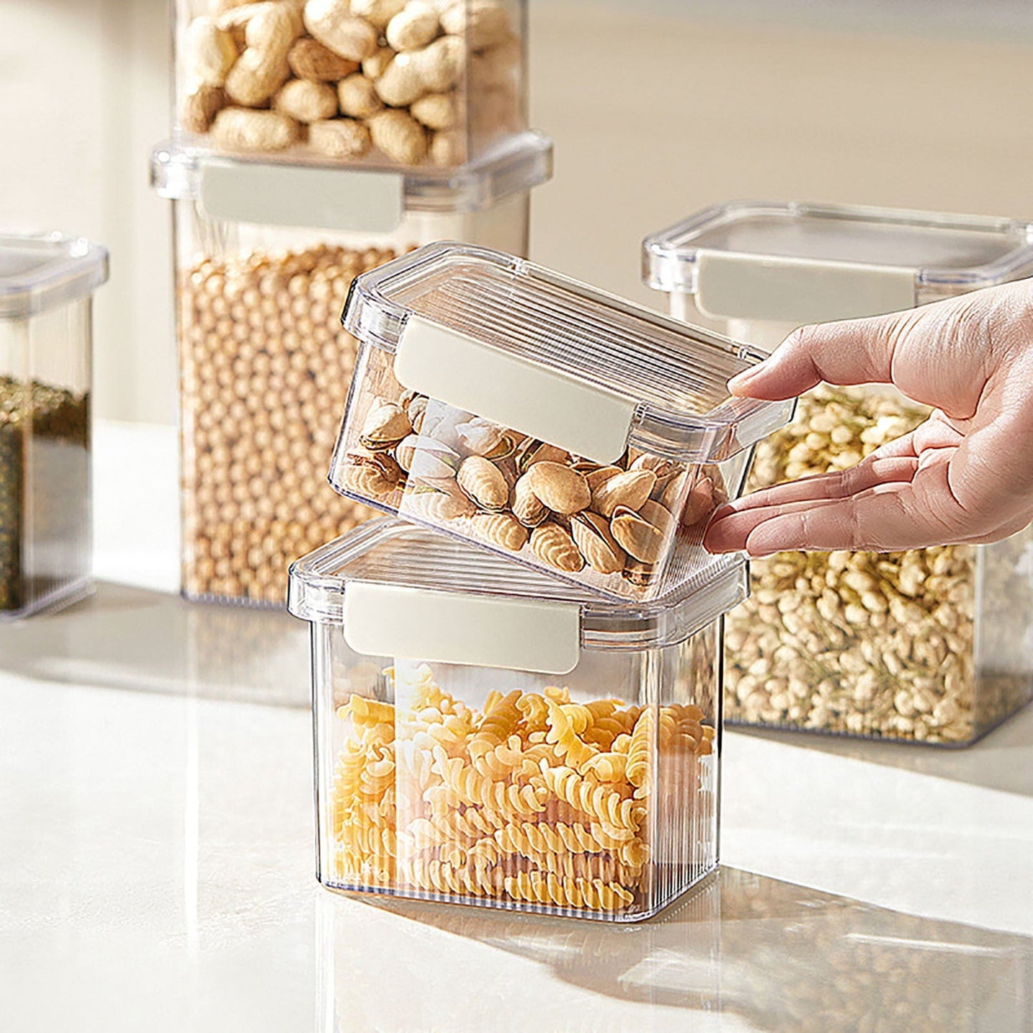 Pot Transparent Scellé, Avec Couvercle De Cuisine