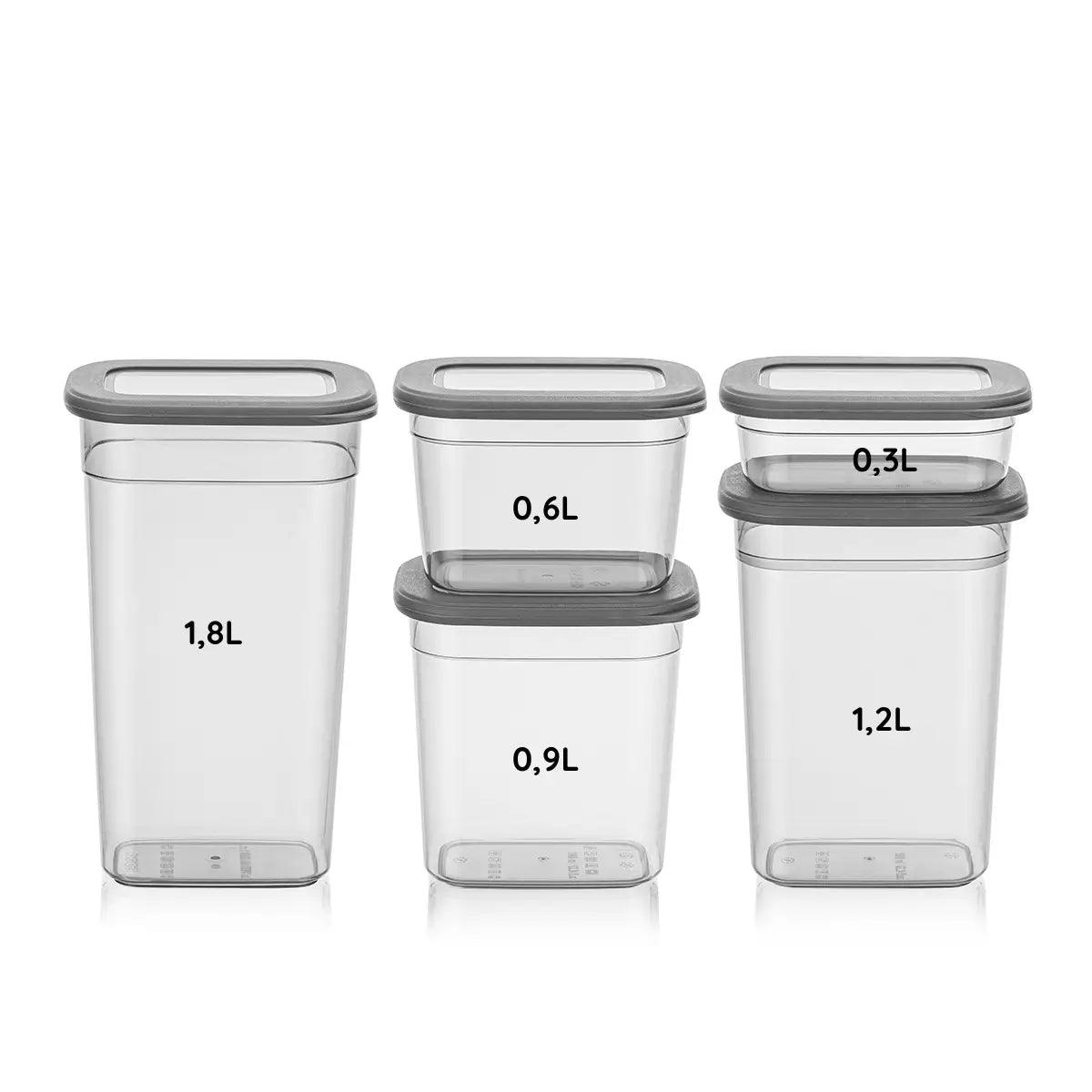 Transformez votre rangement avec les boîtes Élegani !
✅ 20 pièces polyvalentes : 5 tailles adaptées à vos besoins (0,3L à 1,8L).
🔒 Couvercles hermétiques : Protègent contre l’humidité et les parasites.
🍚 Idéal pour cuisine/bureau : Aliments secs, riz, pâtes, ou matériel de bricolage.
🧼 Facile à nettoyer : Passe au lave-vaisselle pour une hygiène impeccable.
→ Conseil : Ajoutez un call-to-action comme « Voir les tailles disponibles ➡️