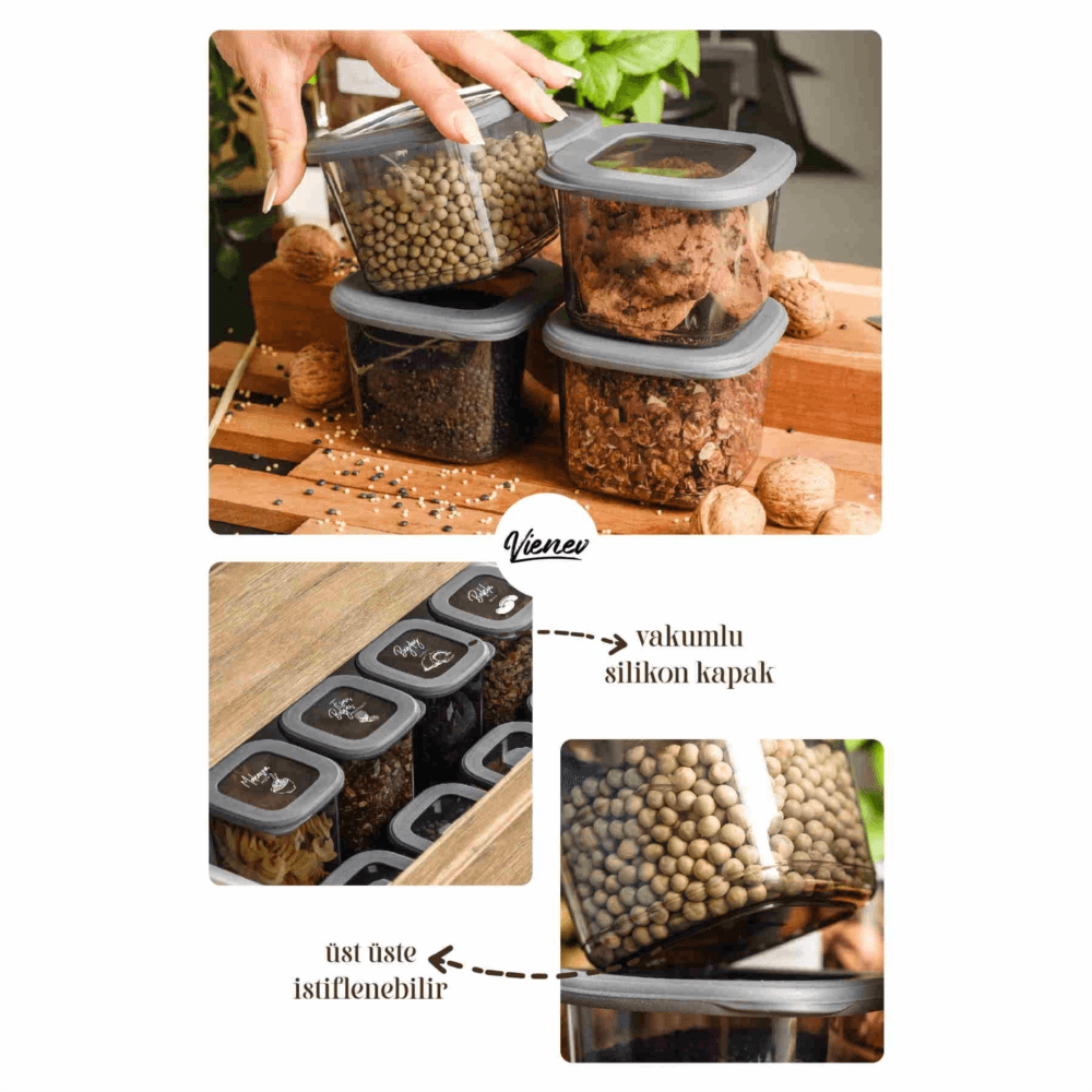 Transformez votre rangement avec les boîtes Élegani !
✅ 20 pièces polyvalentes : 5 tailles adaptées à vos besoins (0,3L à 1,8L).
🔒 Couvercles hermétiques : Protègent contre l’humidité et les parasites.
🍚 Idéal pour cuisine/bureau : Aliments secs, riz, pâtes, ou matériel de bricolage.
🧼 Facile à nettoyer : Passe au lave-vaisselle pour une hygiène impeccable.
→ Conseil : Ajoutez un call-to-action comme « Voir les tailles disponibles ➡️