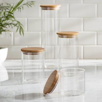 SET DE 4 BOITES A EPICES BAMBOU ( MARQUE KENZI )