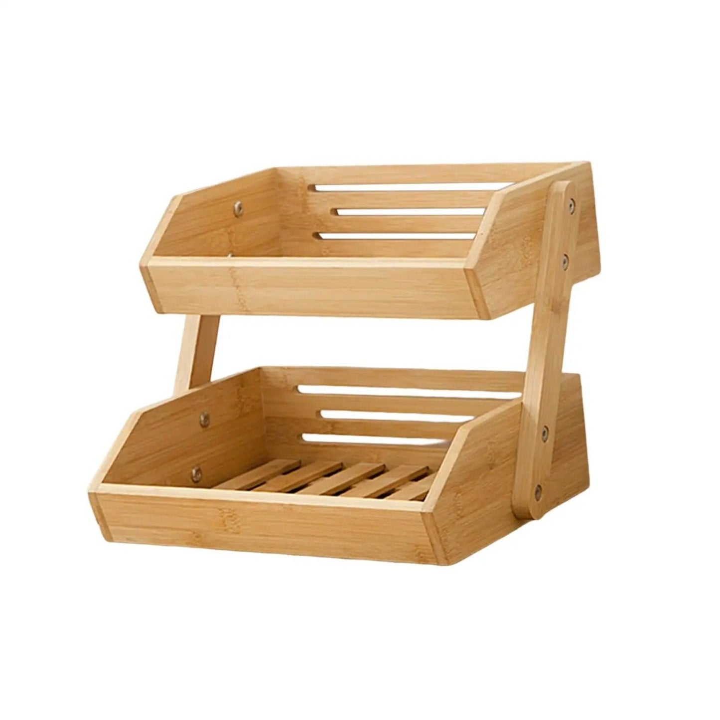 EcoRangement™ Mir de rangement en bois à 2 niveaux