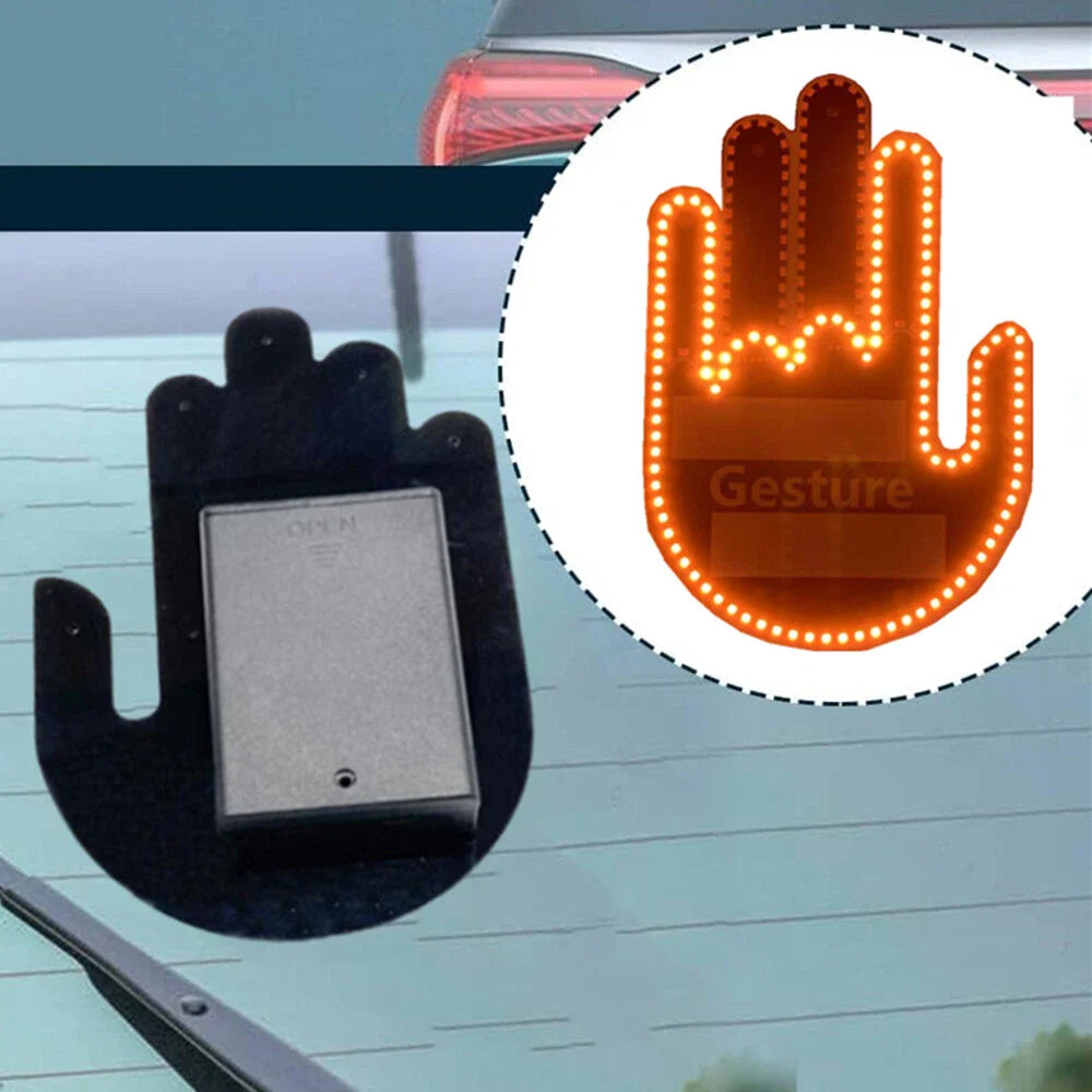 SignalMain™ Lumière drôle route rage panneaux fenêtre arrière lumière télécommande