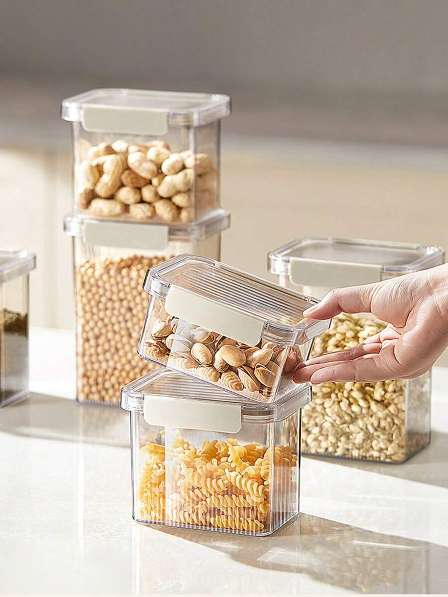 Pot Transparent Scellé, Avec Couvercle De Cuisine
