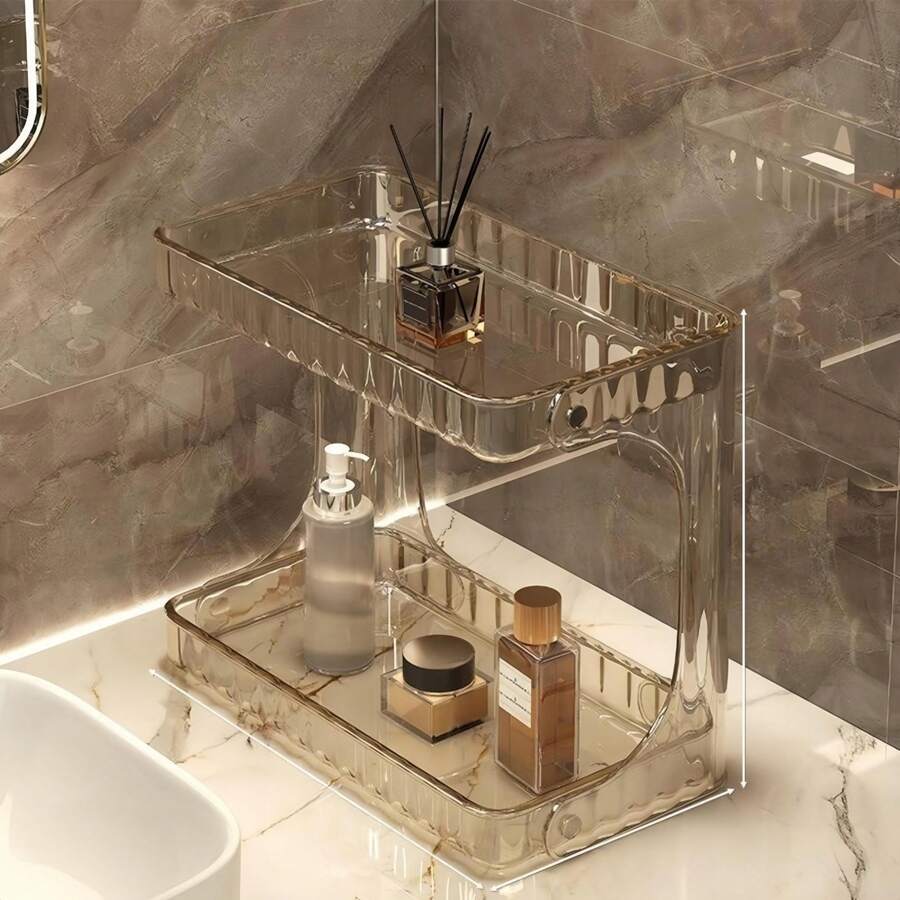 Étagère de Rangement à 2 Niveaux