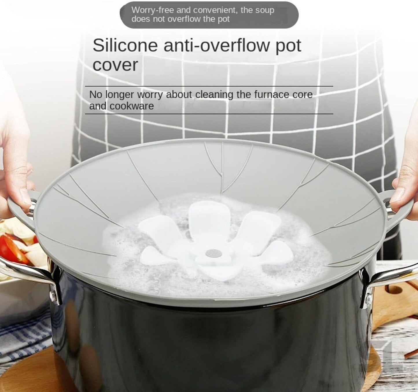 Couvercle Rotatif Anti-Déversement en Silicone