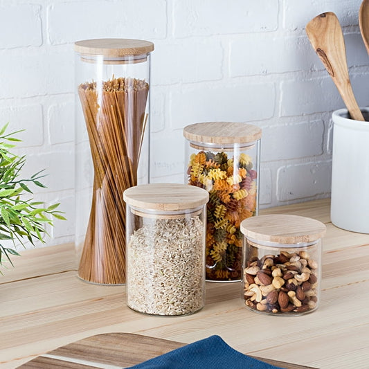 SET DE 4 BOITES A EPICES BAMBOU ( MARQUE KENZI )