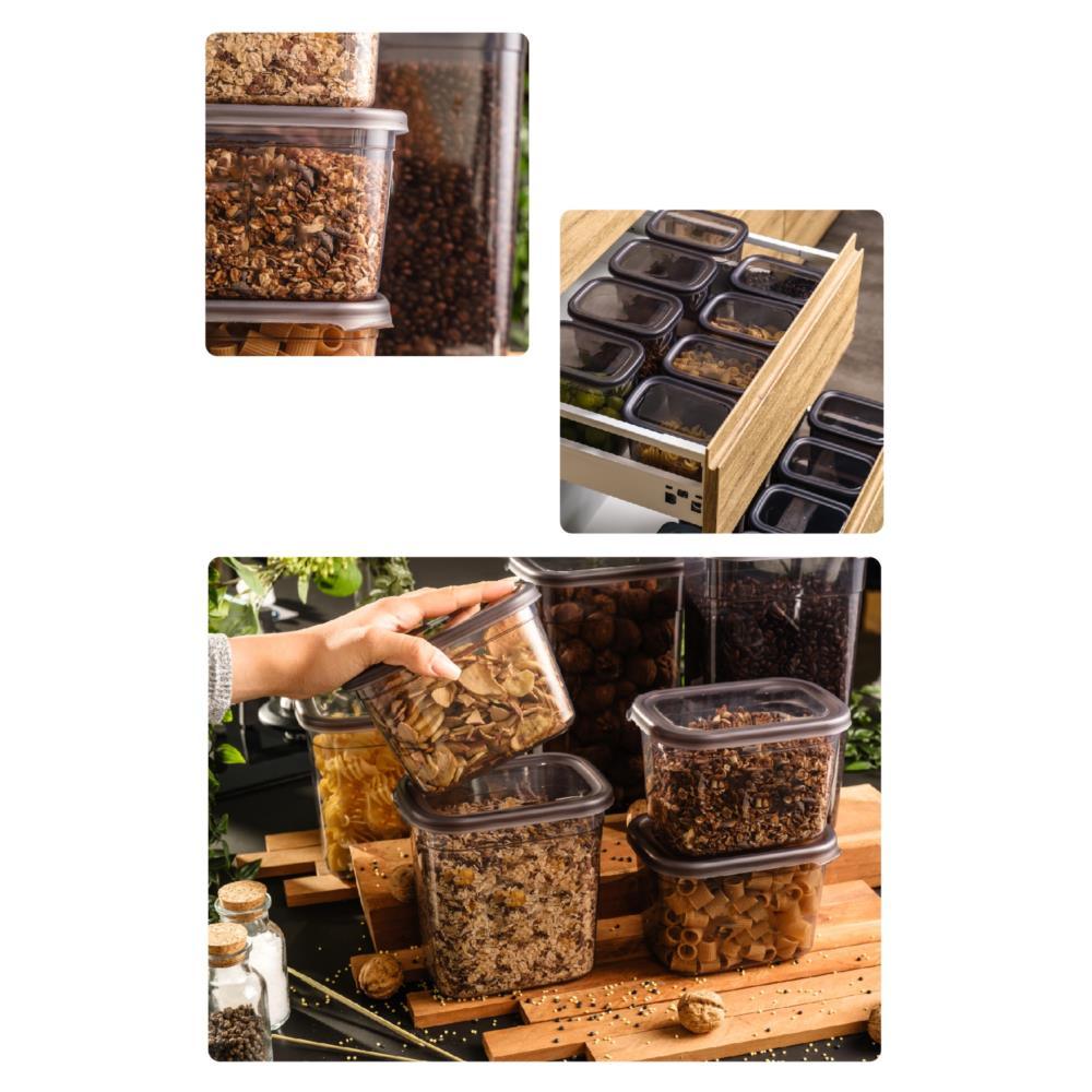  Transformez votre rangement avec les boîtes Élegani !

✅ 20 pièces polyvalentes : 5 tailles adaptées à vos besoins (0,3L à 1,8L).

🔒 Couvercles hermétiques : Protègent contre l’humidité et les parasites.

🍚 Idéal pour cuisine/bureau : Aliments secs, riz, pâtes, ou matériel de bricolage.

🧼 Facile à nettoyer : Passe au lave-vaisselle pour une hygiène impeccable.
→ Conseil : Ajoutez un call-to-action comme « Voir les tailles disponibles ➡️ 
