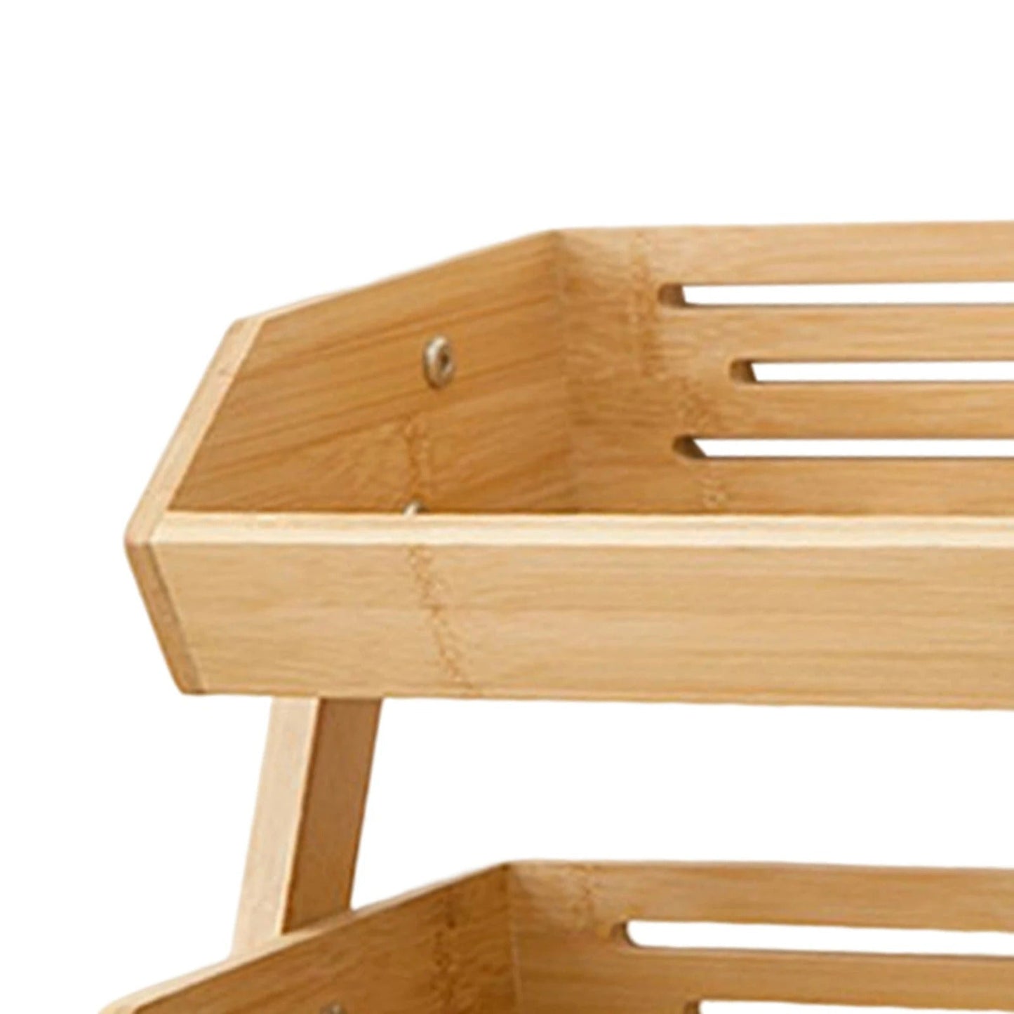 EcoRangement™ Mir de rangement en bois à 2 niveaux