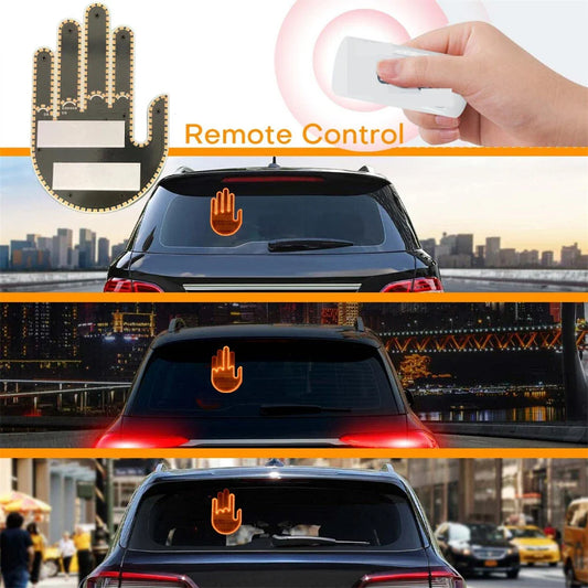 SignalMain™ Lumière drôle route rage panneaux fenêtre arrière lumière télécommande
